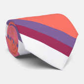 Levend koraal, rood en violet stropdas (Opgerold)