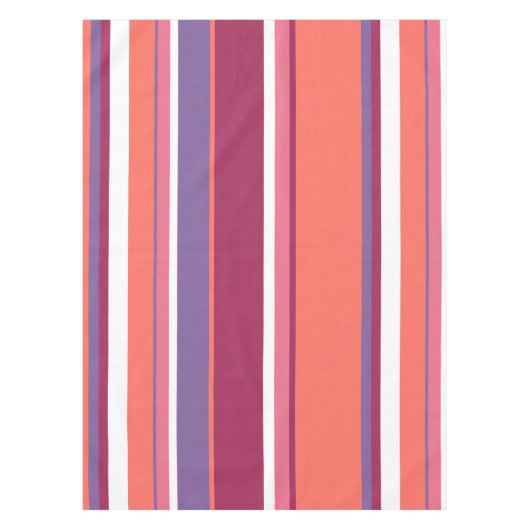 Levend koraal, rood en violet tafelkleed (Voorkant)