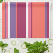 Levend koraal, rood en violet theedoek (Gevouwen)