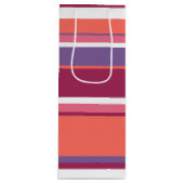 Levend koraal, rood en violet wijn cadeautas (Voorkant)