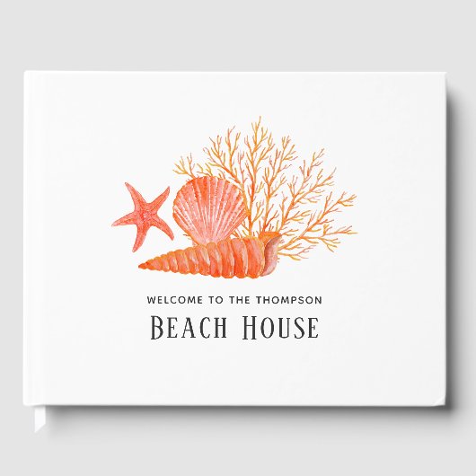Levend Koraal Strandhuis Gastenboek (Voorkant)