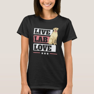 Levend Lab Liefde Labrador Retriever Hond Gele Lab T-shirt