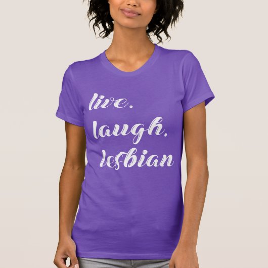 levend lach lesbienne t-shirt (Voorkant)