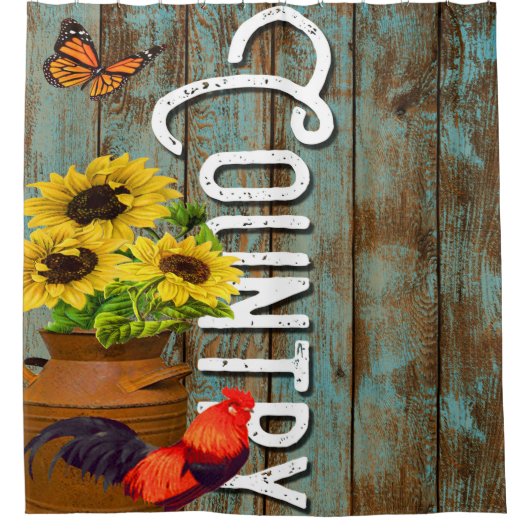 Levend land douchegordijn (Voorkant)