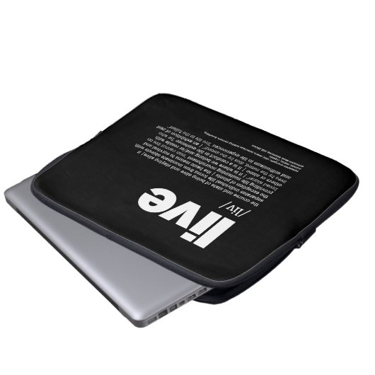 Levend Laptop Sleeve (Voorkant onderkant)