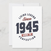 Levend Legende Sinds 1945 Verjaardagscadeau Kaart (Voorkant)