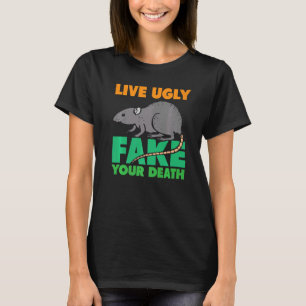 Levend Lelijk Fake Uw Dood Ratten T-shirt