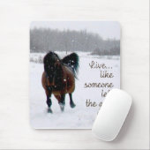 Levend leven...Alsof iemand de poort open heeft ge Muismat (Met muis)