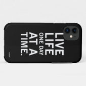 Levend leven één dag per dag in een telefoongeval Case-Mate iPhone case (Achterkant (horizontaal))