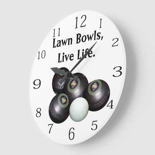 Levend leven en wandelschoenen grote klok (Hoek)