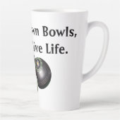 Levend leven en wandelschoenen latte mok (Rechts)