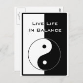 Levend leven in balans briefkaart (Voorkant / Achterkant)