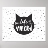 Levend leven in het Poster van de Meow Inspiration (Voorkant)