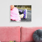 Levend leven in kleurenfotografie canvas afdruk (Insitu (Woonkamer))
