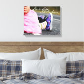 Levend leven in kleurenfotografie canvas afdruk (Insitu (Slaapkamer))