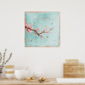 Levend leven in vol bloei poster (Keuken)