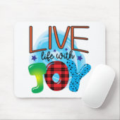 Levend leven met vreugde muismat (Met muis)