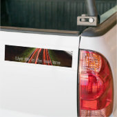 Levend leven op de snelle baan bumpersticker (Op Truck)