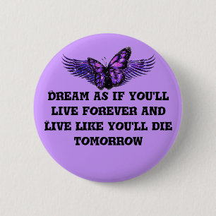 Levend leven_ ronde button 5,7 cm