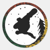 Levend leven ronde sticker (Voorkant)