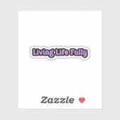 Levend leven volledig Paarse epilepsie bewustzijn Sticker (Vel)