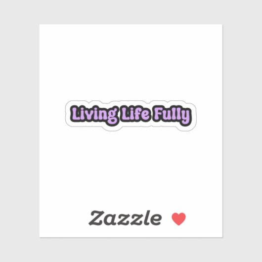 Levend leven volledig Paarse epilepsie bewustzijn Sticker (Vel)