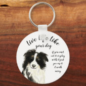 Levend leven zoals uw Inspirerend prijsopgave voor Sleutelhanger (Voorkant)