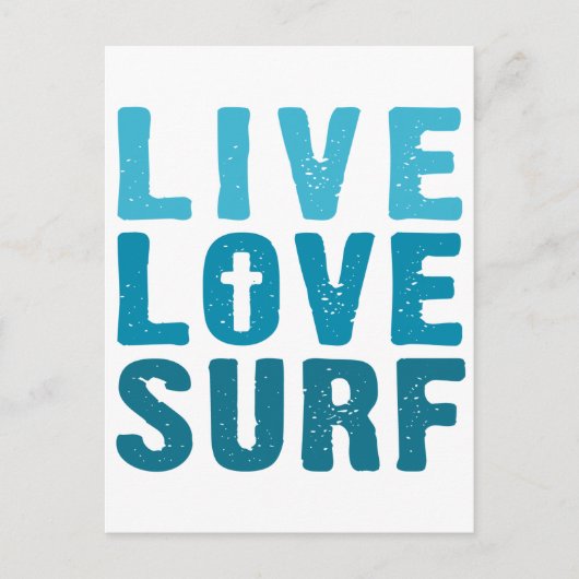 levend-liefde-surf briefkaart (Voorkant)