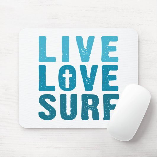 levend-liefde-surf muismat (Met muis)