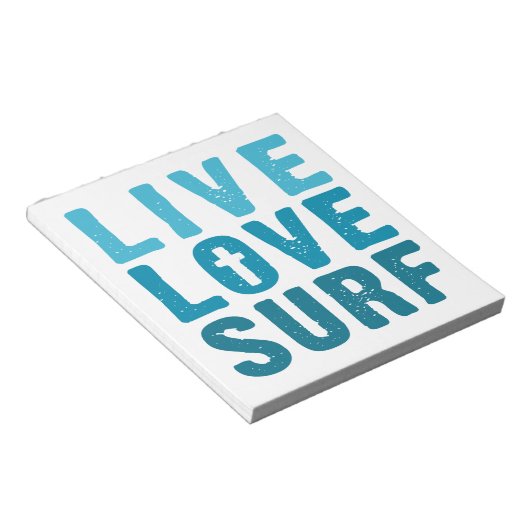 levend-liefde-surf notitieblok (Schuin)