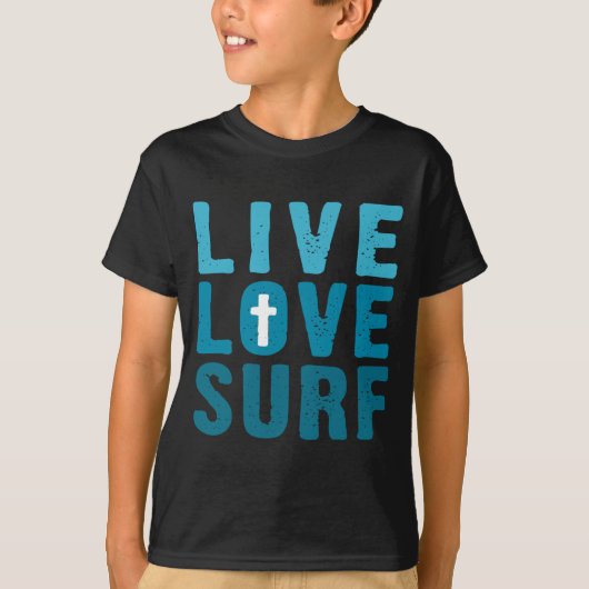 levend-liefde-surf t-shirt (Voorkant)
