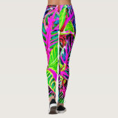 Levend Loof Elegantie Patroon Leggings (Achterkant)