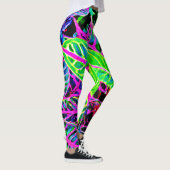 Levend Loof Elegantie Patroon Leggings (Rechts)