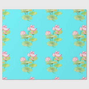 Levend Lotus Motief Cadeaupapier
