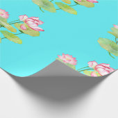 Levend Lotus Motief  Cadeaupapier (Hoek)