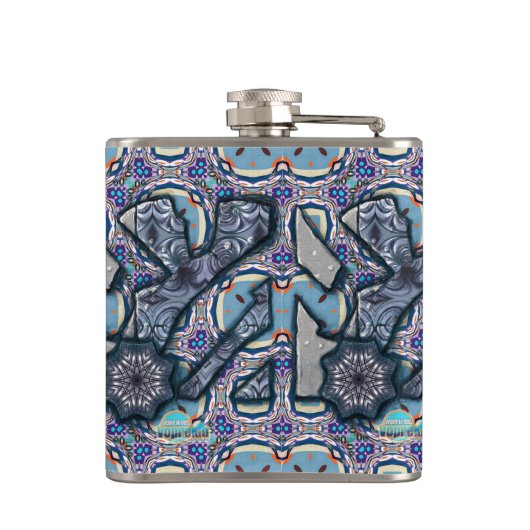 Levend metaal nr. 2 heupfles (Achterkant)