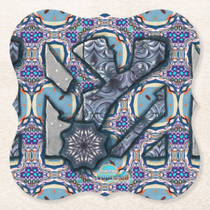 Levend metaal nr. 2 kartonnen onderzetters