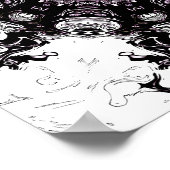 Levend monster meteoor v1 - patronen poster (Hoek)