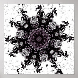 Levend monster meteoor v1 - patronen poster