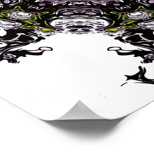 Levend monster meteoor v2 - patronen poster (Hoek)