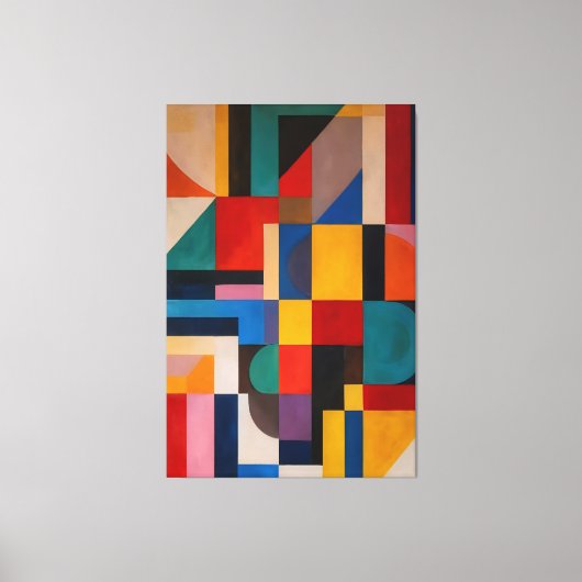 Levend Mozaïek Canvas Afdruk (Voorkant)