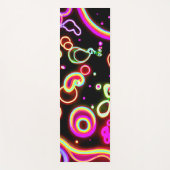 Levend Neon Lichtpatroon Yogamat (Voorkant)