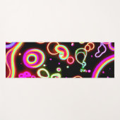 Levend Neon Lichtpatroon Yogamat (Voorkant (horizontaal))