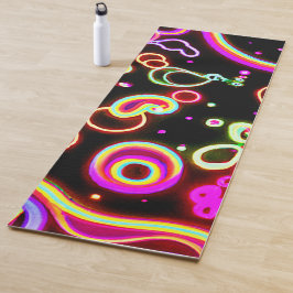 Levend Neon Lichtpatroon Yogamat