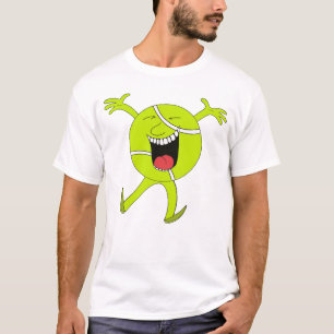 Levend Neon Tennisbal Mascotte T-shirt