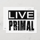 levend oervoer / paleo dieet briefkaart (Voorkant / Achterkant)