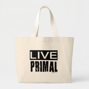 levend oervoer / paleo dieet grote tote bag