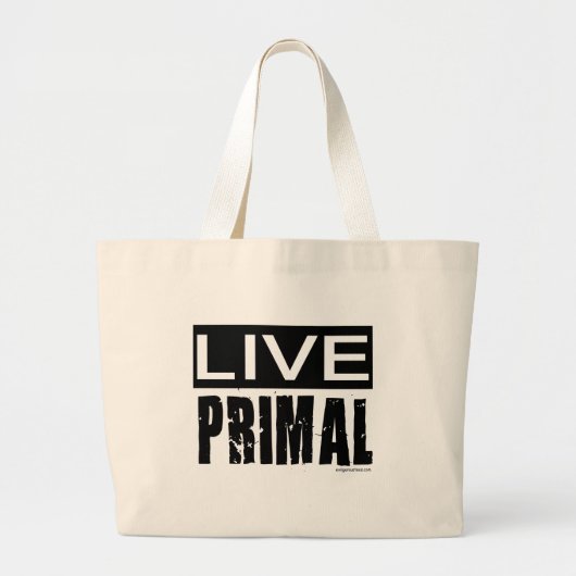 levend oervoer / paleo dieet grote tote bag (Voorkant)