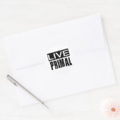 levend oervoer / paleo dieet ronde sticker (Envelop)