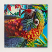 Levend papegaaienparadijs legpuzzel (Horizontaal)